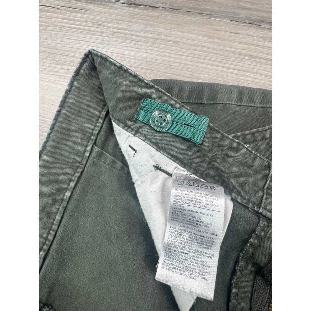 Old Navy Kids Ancient Forest‎ Green Flat Front Twill Shorts Size 16 S/205231-10